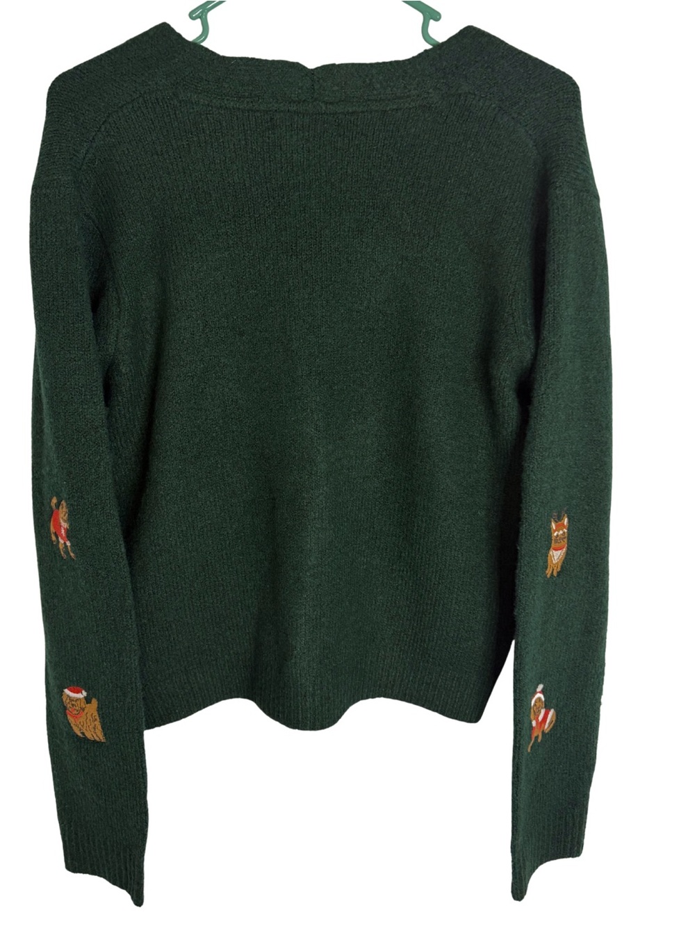 Cupcakes & Cashmere Holiday Christmas Dog Cardigan Sweater Size Medium - Picture 2 of 5
